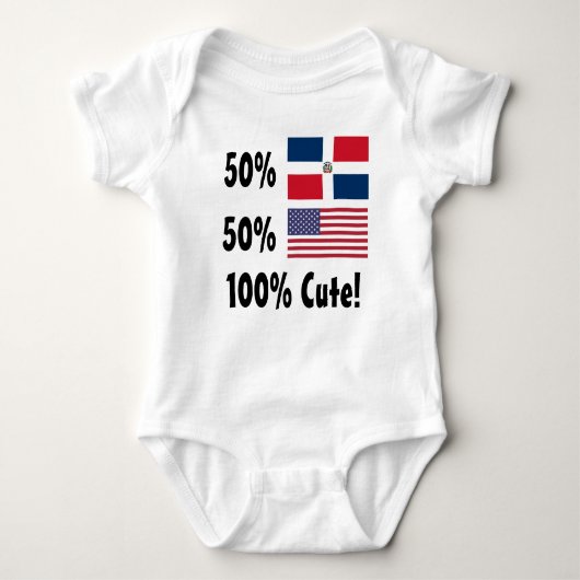 50% Dominicaanse 50% Amerikaanse 100% klauw Romper (Voorkant)