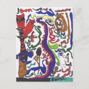 50 draken briefkaart