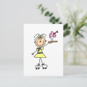 50 drive-in-Waitress T-shirts en cadeautjes Briefkaart (Staand voorkant)