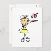 50 drive-in-Waitress T-shirts en cadeautjes Briefkaart (Voorkant / Achterkant)