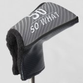 50 dus wat een elegante Funny Grey 50ste verjaarda Golfheadcover (3/4 voorkant)