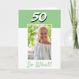 50 Dus wat Inspirerende Foto 50ste Verjaardag Kaart