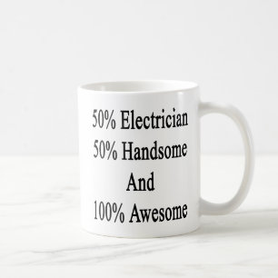50 elektricien 50 handvat en 100 Geweldige Koffiemok
