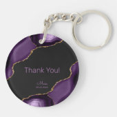 50 en 50ste verjaardag van Fabulous Dank u wel! Sleutelhanger (Achterkant)