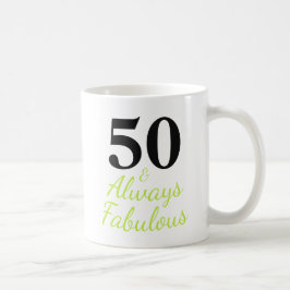 50 en altijd fantastisch koffiemok