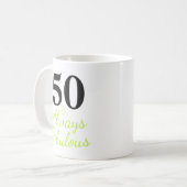 50 en Altijd verbluffend Koffiemok (Voorkant links)