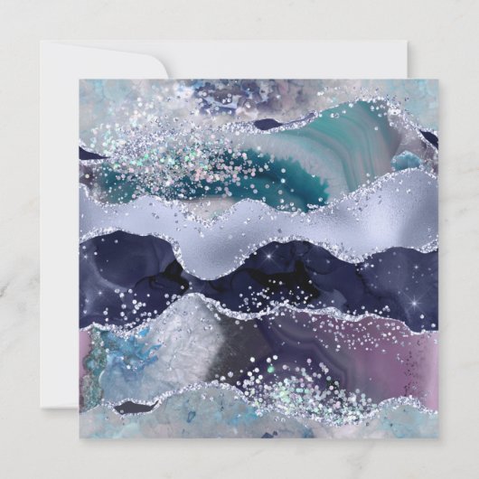 50 en de Blauwgroen visdag van de Fabulous Ocean B Kaart (Achterkant)