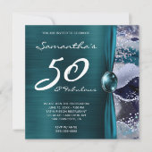 50 en de Blauwgroen visdag van de Fabulous Ocean B Kaart (Voorkant)