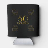 50 en de Fabulous Birthday Art Deco Style Blikjeskoeler (Achterkant)