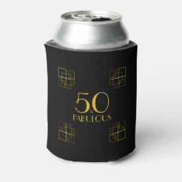50 en de Fabulous Birthday Art Deco Style Blikjeskoeler