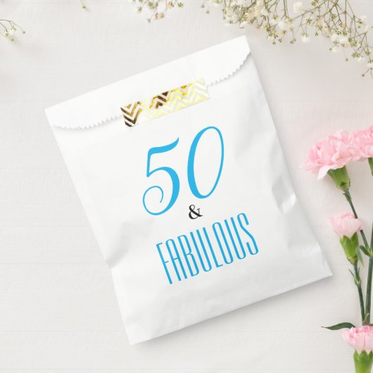 50 en de Fabulous Birthday Party Bedankzakje (Gezegeld)