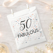 50 en de Fabulous Customize Birthday Party Bedankzakje (Geknipt)