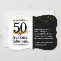 50. en de Fantastische Moderne Bold Funny Birthday