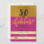 50 en de feestdag van Fabulous Birthday Kaart (Voorkant)