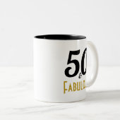 50 en de Mok van de partij van de Fabulous Birthda (Voorkant rechts)