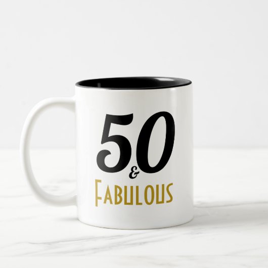 50 en de Mok van de partij van de Fabulous Birthda (Links)