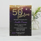 50 en de Partij van de Dagen van de Verjaardag van Kaart (Staand voorkant)