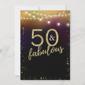 50 en de Partij van de Dagen van de Verjaardag van Kaart (Achterkant)