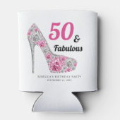 50 en de partij van Fabulous Birthday Blikjeskoeler (Achterkant)