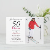 50 en de partij van Fabulous Birthday Kaart (Staand voorkant)