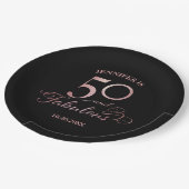 50 en de partij van Fabulous Birthday Papieren Bordje (Gekanteld)