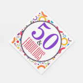 50 en de partij van Fabulous Birthday Servet (Hoek)