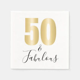 50 en de partij van Fabulous Birthday Servet