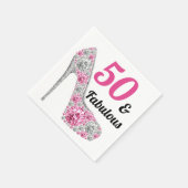 50 en de partij van Fabulous Birthday Servet (Hoek)