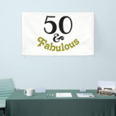 50 en de partij van Fabulous Birthday Spandoek (Beurs)