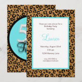 50. en de uitnodiging van de heer Fabulous Leopard (Voorkant / Achterkant)