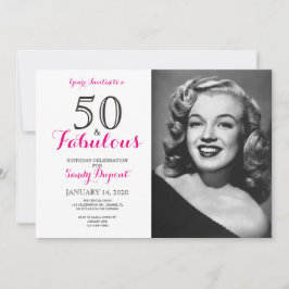 50 en de uitnodiging van de partij van Fabulous Bi