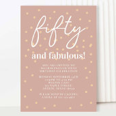 50 en de uitnodiging van de partij van Fabulous Bi