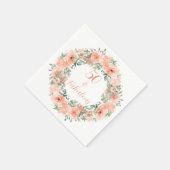 50. en de Waterverf van perziken van Fabulous Peac Servet (Hoek)