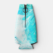 50 en een fabelachtige Birthday Agate Geode Blauwg Flesjeskoeler (Achterkant)