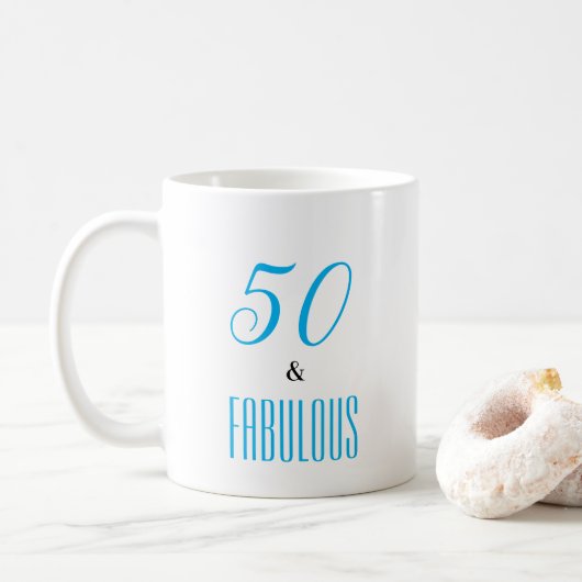 50 en een Fabulous aanpasbare koffie-Mok Koffiemok (Met donut)