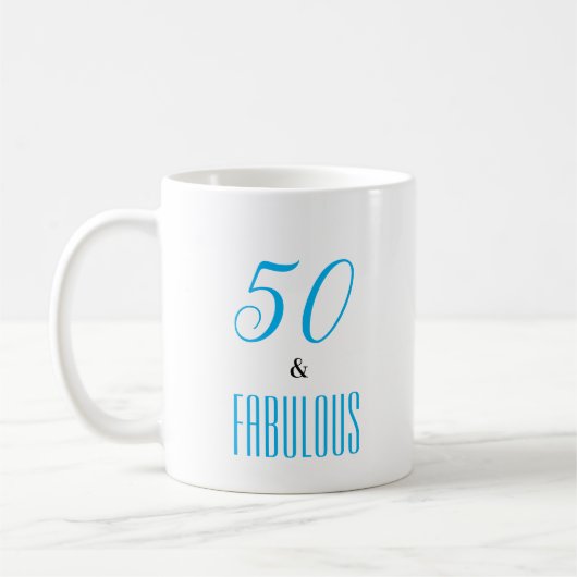 50 en een Fabulous aanpasbare koffie-Mok Koffiemok (Links)