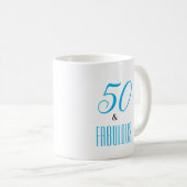 50 en een Fabulous aanpasbare koffie-Mok Koffiemok (Voorkant rechts)