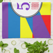 50 en een fantastisch feest theedoek (Gevouwen)