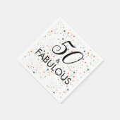 50 en een  feestdag servet (Hoek)