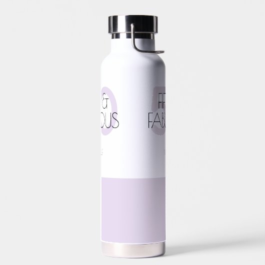 50 en een prachtig Paarse 50ste verjaardagsfeest Waterfles (Links)