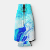 50 en een verbluffend Birthday Geode Agate Blue Pa Flesjeskoeler (Achterkant)