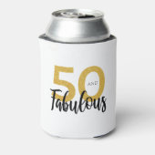 50 en Fab 50ste verjaardagsfeest op maat Blikjeskoeler (Blikje Achterkant)