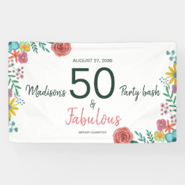50 en fabelachtig elegant florale waterverf invita spandoek
