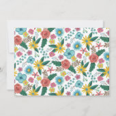 50 en fabelachtige elegante florale waterverf kaart (Achterkant)