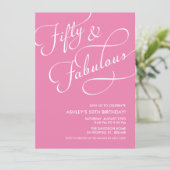 50 en Fabuleuze uitnodigingen (Staand voorkant)