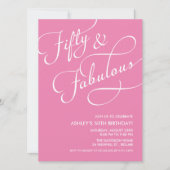 50 en Fabuleuze uitnodigingen (Voorkant)