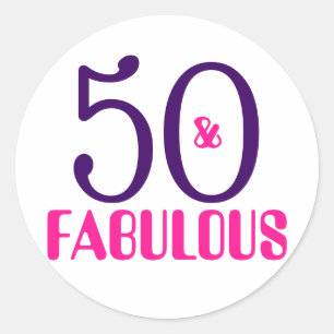 50 En Fabulous   50e Sticker