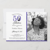 50 en Fabulous | 50e uitnodiging van de Birthday P (Voorkant)