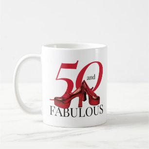 50 en Fabulous 50e Verjaardag Noviteit Koffiemok