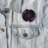 50 en Fabulous 50e Verjaardag Ronde Button 5,7 Cm (In situ)